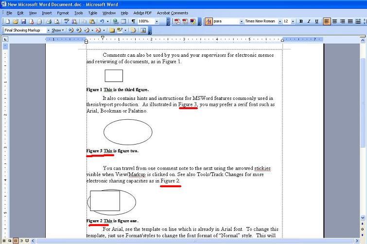 Using Cross Reference In Ms Word