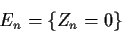 \begin{displaymath}E_n = \{ Z_n=0\}
\end{displaymath}