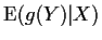 ${\rm E}(g(Y)\vert X)$
