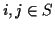$i,j\in S$