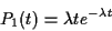 \begin{displaymath}P_1(t) = \lambda t e^{-\lambda t}
\end{displaymath}