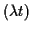 $(\lambda t)$