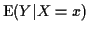 ${\rm E}(Y\vert X=x)$