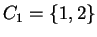 $ C_1=\{1,2\}$