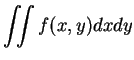 $\displaystyle \iint f(x,y)dx dy$