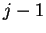 $ j-1$