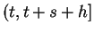 $ (t,t+s+h]$