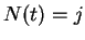 $ N(t)=j$