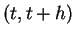 $ (t,t+h)$