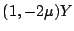 $ (1,-2\mu) Y$