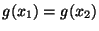 $ g(x_1) = g(x_2)$