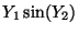 $\displaystyle Y_1 \sin(Y_2)$