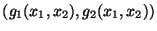 $\displaystyle (g_1(x_1,x_2),g_2(x_1,x_2))$