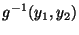 $\displaystyle g^{-1}(y_1,y_2)$