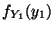$\displaystyle f_{Y_1}(y_1)$