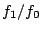 $ f_1/f_0$