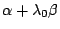 $ \alpha+\lambda_0\beta$