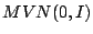 $ MVN(0,I)$