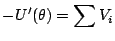$\displaystyle -U^\prime(\theta) = \sum V_i
$