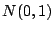 $ N(0,1)$