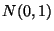 $ N(0,1)$