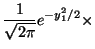 $\displaystyle \frac{1}{\sqrt{2\pi}} e^{-y_1^2/2} \times$