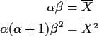 \begin{align*}\alpha\beta & = \overline{X}
\\
\alpha(\alpha+1)\beta^2 & = \overline{X^2}
\end{align*}