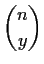 $\dbinom{n}{y}$