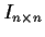 $I_{n \times n}$
