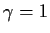 $\gamma=1$
