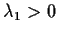 $\lambda_1>0$