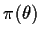 $\pi(\theta)$