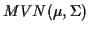 $ MVN(\mu,\Sigma)$