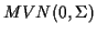 $ MVN(0,\Sigma)$