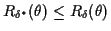 $\displaystyle R_{\delta^*}(\theta) \le R_\delta(\theta)
$