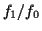 $ f_1/f_0$