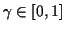 $ \gamma\in[0,1]$