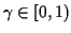 $ \gamma\in[0,1)$