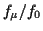 $ f_\mu/f_0$