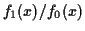 $ f_1(x)/f_0(x)$