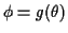 $ \phi=g(\theta)$