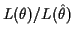 $ L(\theta)/L(\hat\theta)$
