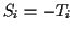 $ S_i=-T_i$