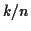 $ k/n$