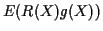 $\displaystyle E(R(X)g(X))$