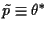 $ \tilde p\equiv \theta^*$