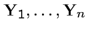 $ {\bf Y}_1,\ldots,{\bf Y}_n$