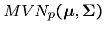$ MVN_p({\boldsymbol\mu},{\boldsymbol\Sigma})$