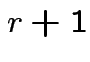 $ r+1$