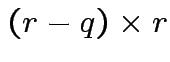 $ (r-q)\times r$
